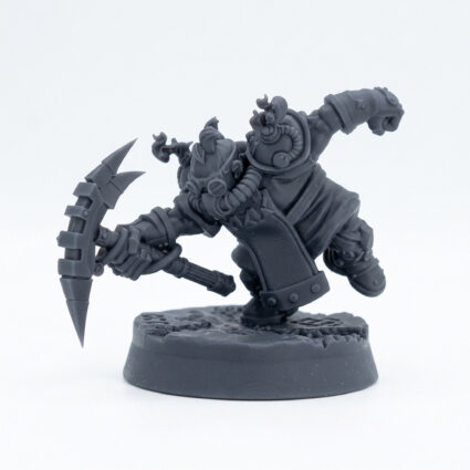 Spark Gadgeteers C - Gray Resin 3D Printed Miniature