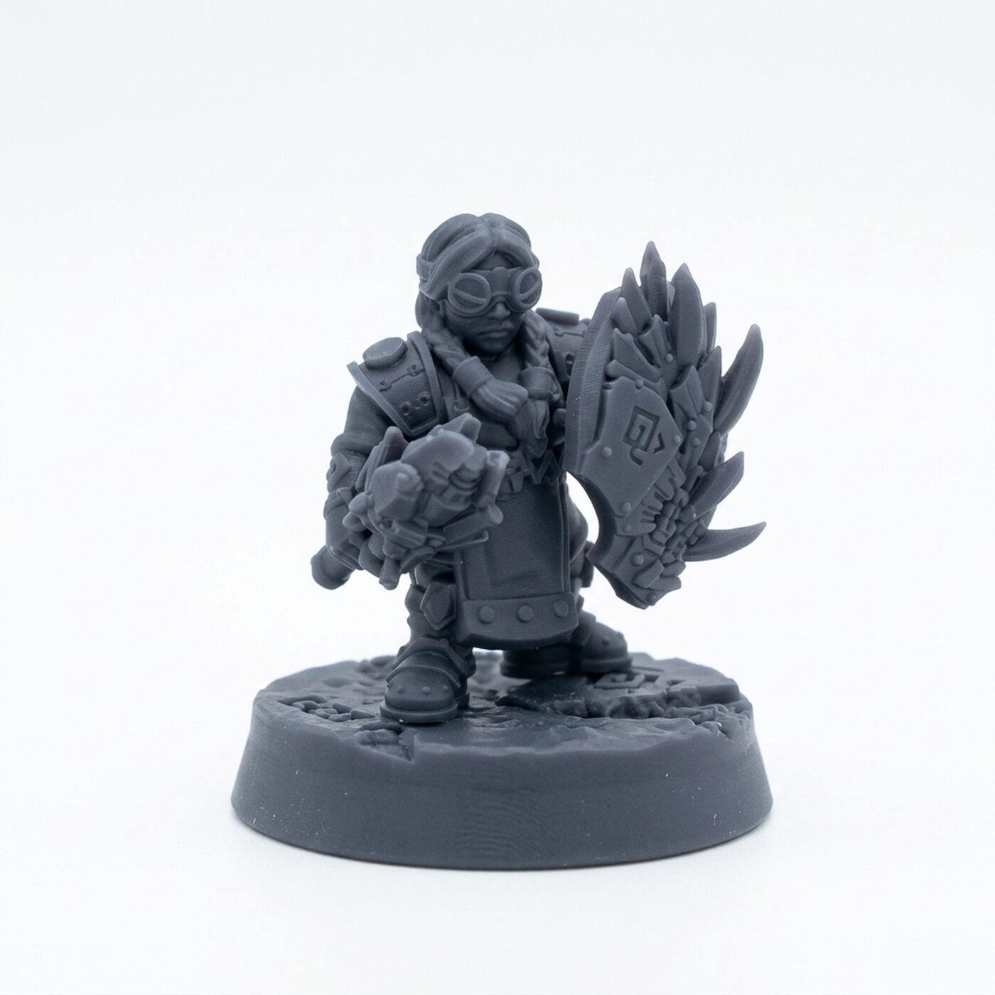 Spark Gadgeteers G - Gray Resin 3D Printed Miniature