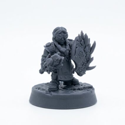 Spark Gadgeteers G - Gray Resin 3D Printed Miniature