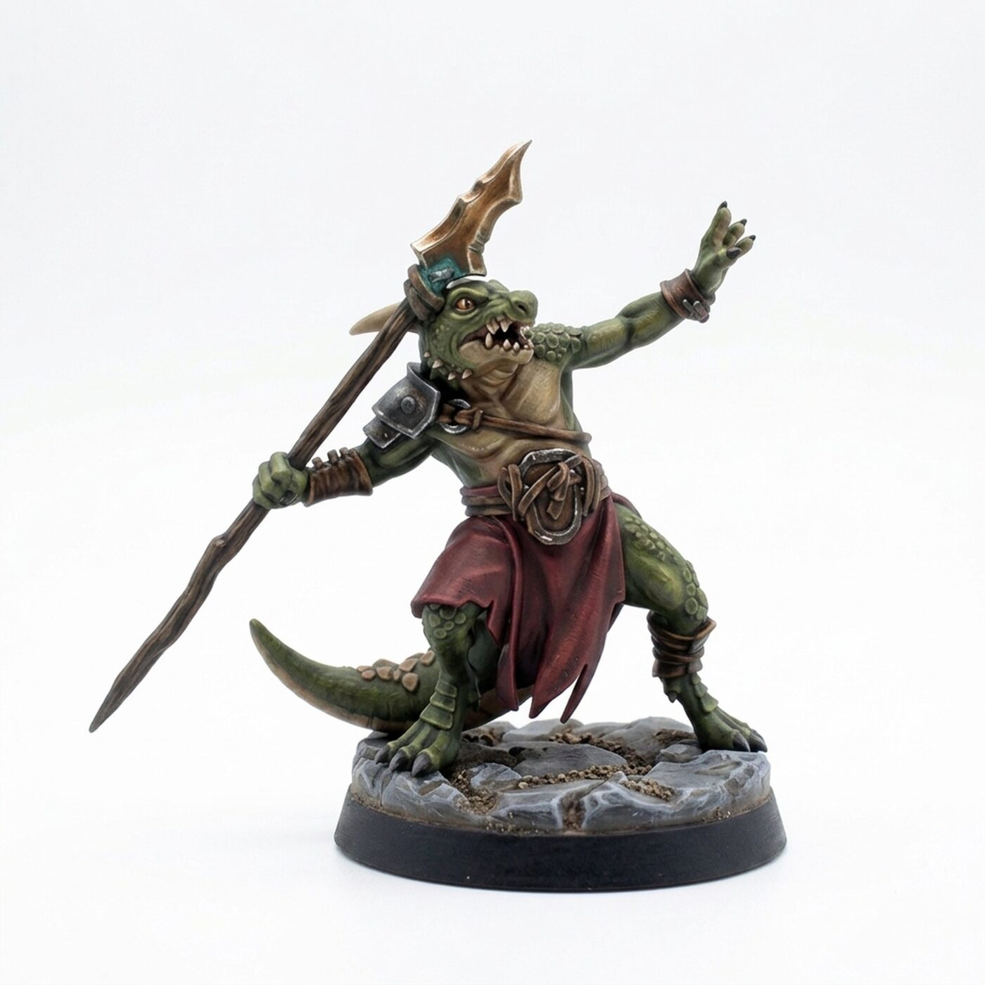Speared Kobold A - Painted 3D Printed Miniature