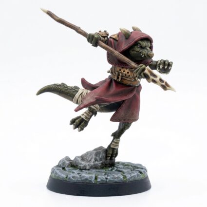 Speared Kobold B - Painted 3D Printed Miniature