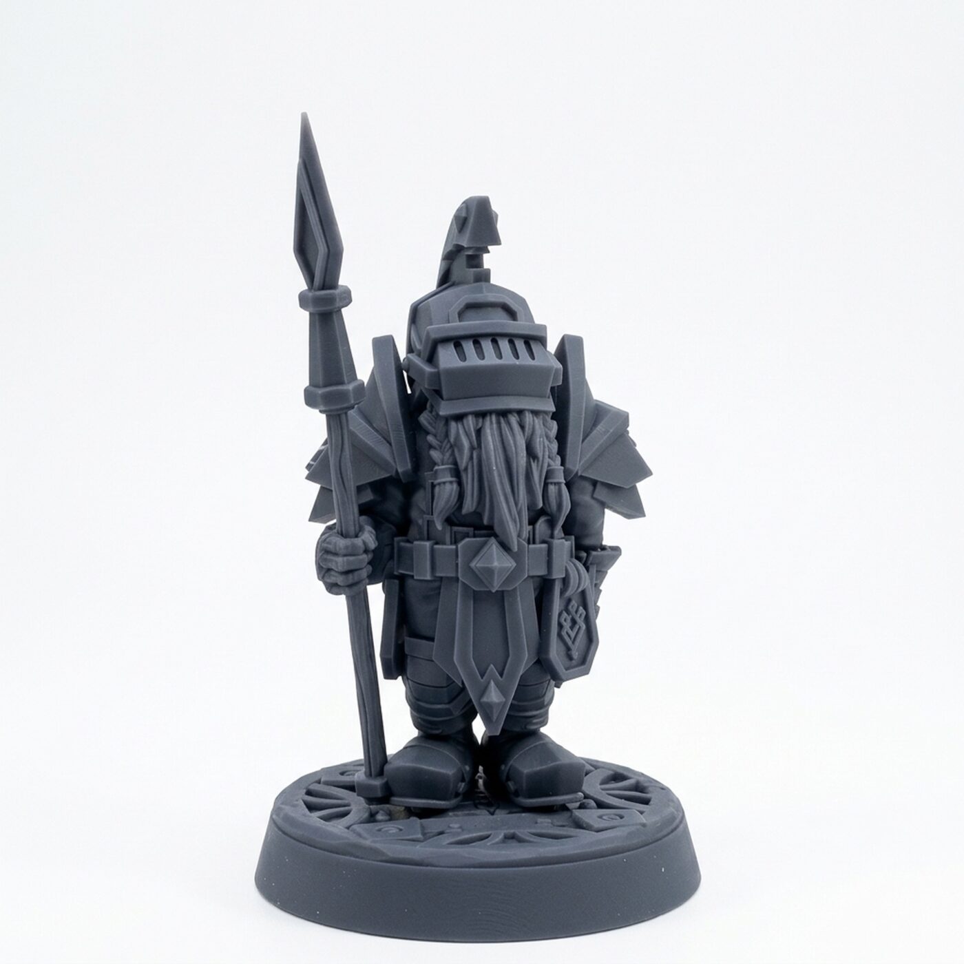 Spearguard Sentinel Miluir - Gray Resin 3D Printed Miniature