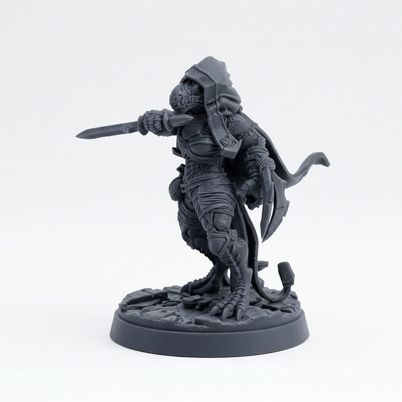 Stalkersister D - Gray Resin 3D Printed Miniature