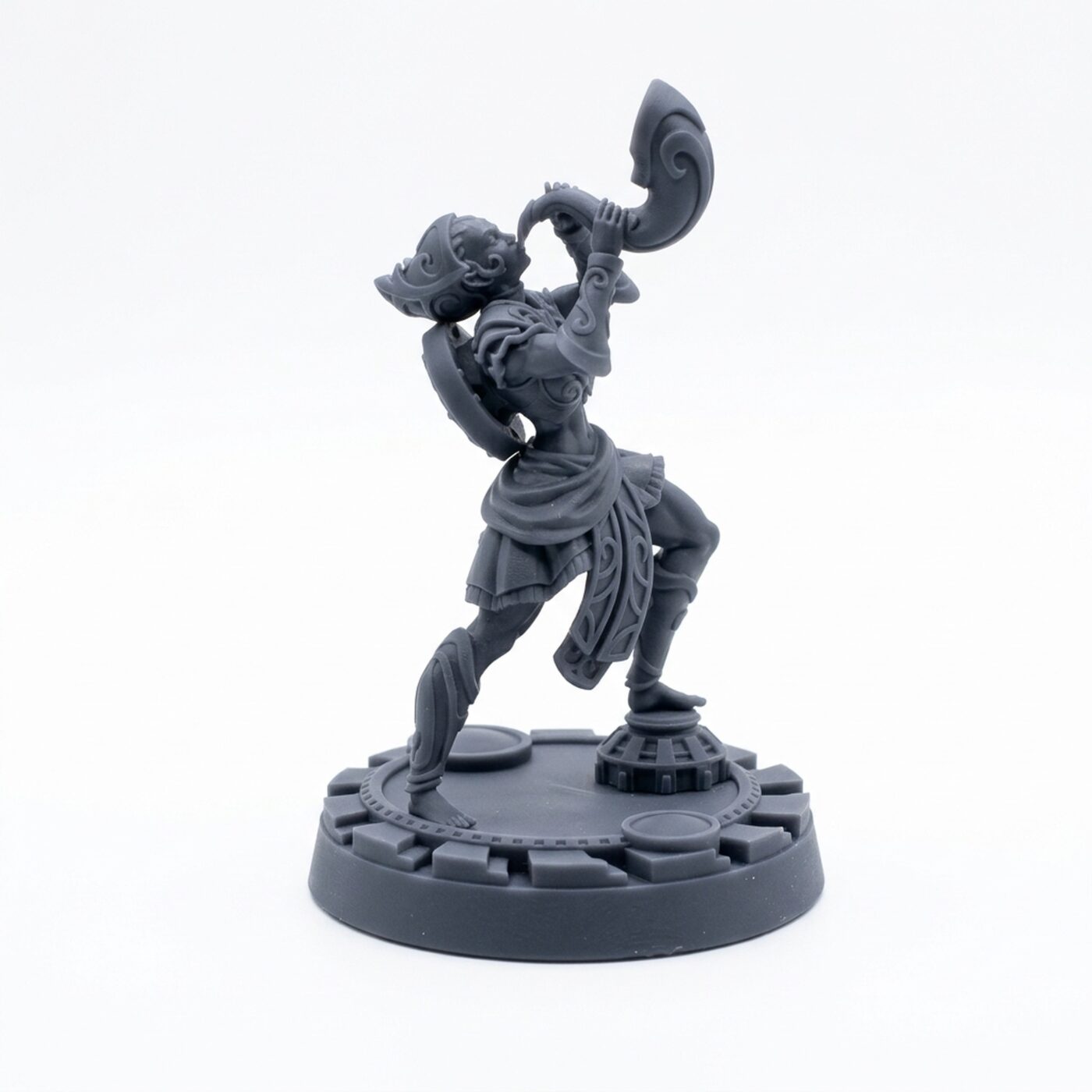 Stygian Siren B - Gray Resin 3D Printed Miniature