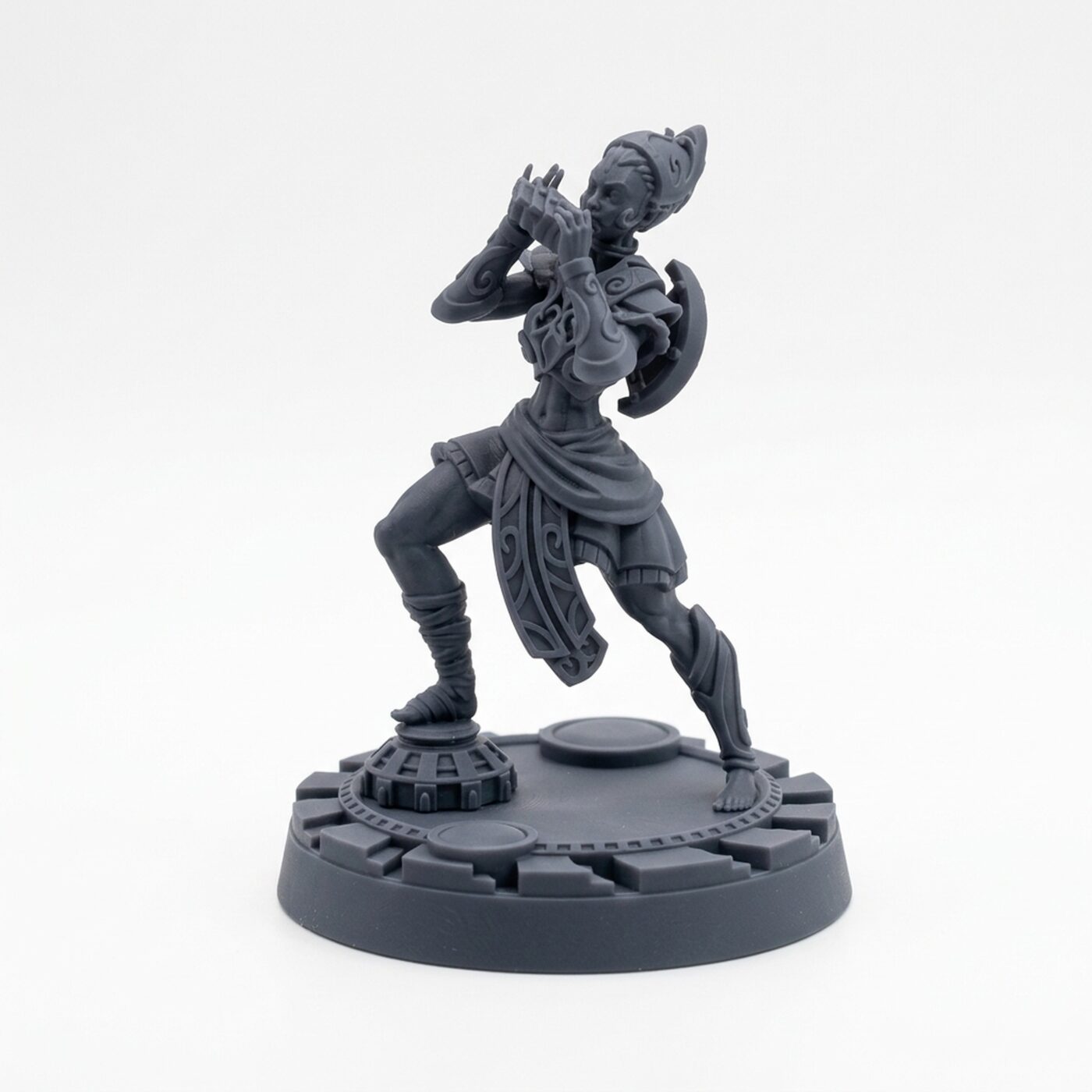 Stygian Siren C - Gray Resin 3D Printed Miniature
