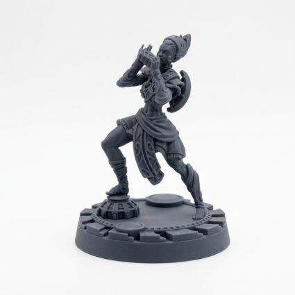 Stygian Siren C - Gray Resin 3D Printed Miniature