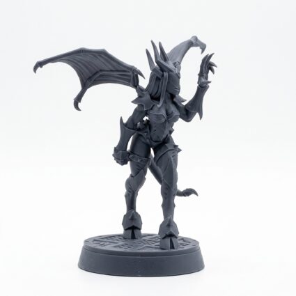 Succubus Speaker - Gray Resin 3D Printed Miniature