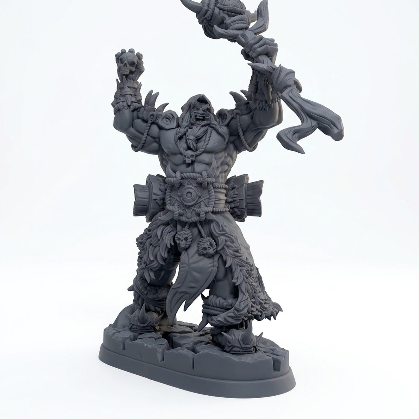 Sulghasorcererorc A - Gray Resin 3D Printed Miniature