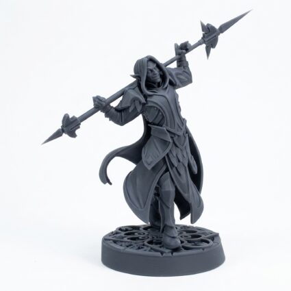 Sunleaf Archer Strolling Jhaeros - Gray Resin 3D Printed Miniature