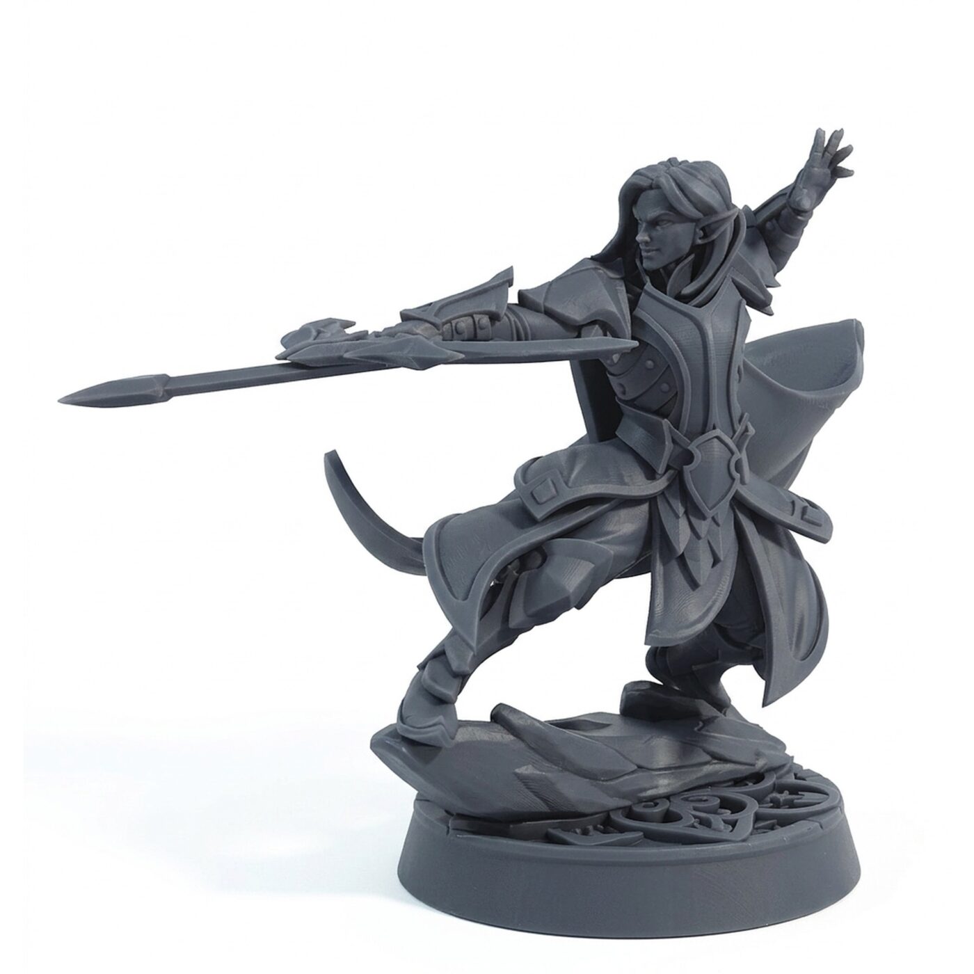 Erdhan - Gray Resin 3D Printed Miniature