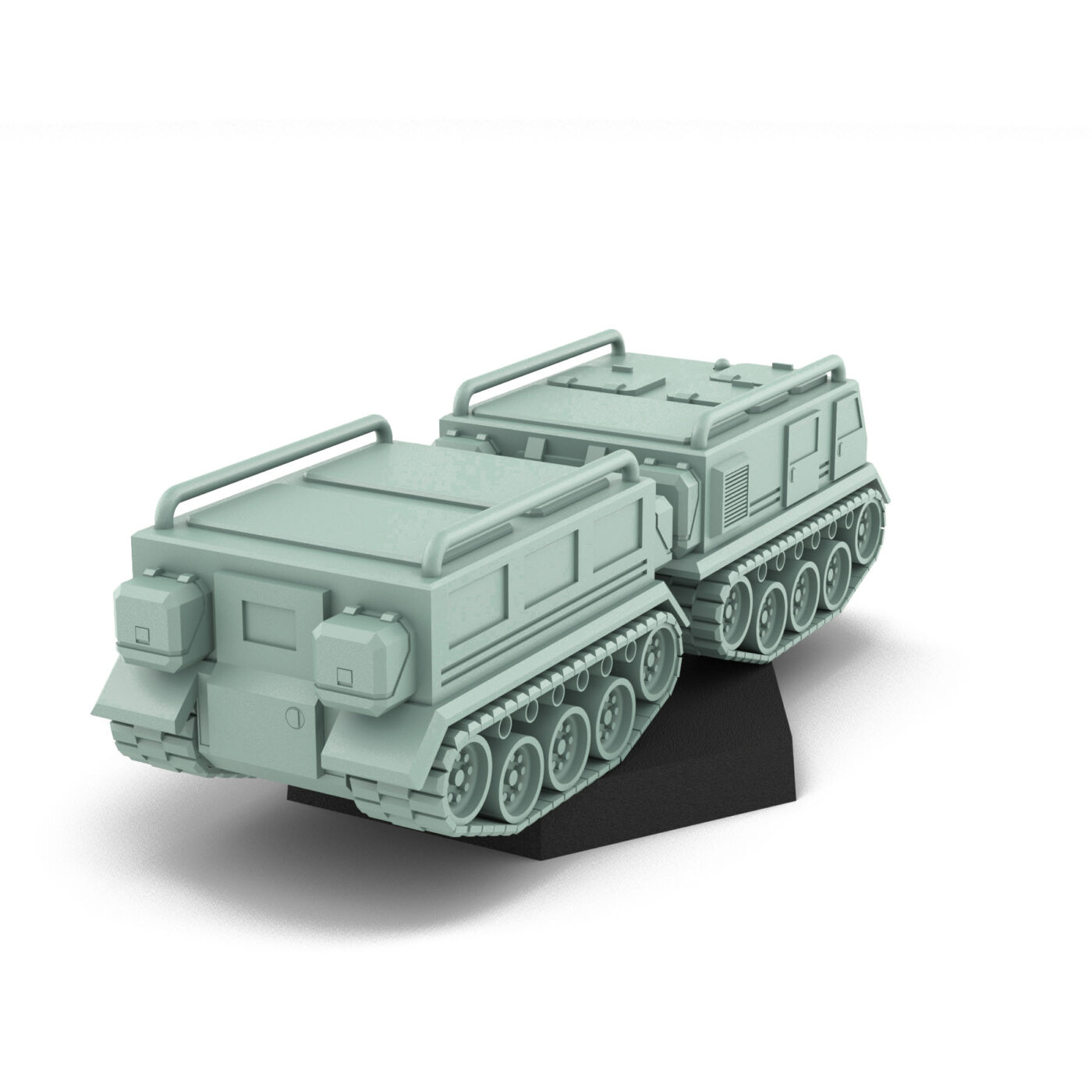 SUSV Articulated Tracked Vehicle - 3D Printed Miniature