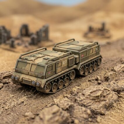 SUSV Articulated Tracked Vehicle - 3D Printed Miniature Painted Mech Miniature