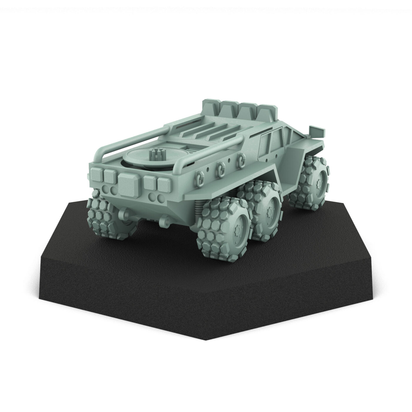 Swiftwind Scout Car Stowed - Use Mechs 3D Printed Miniature