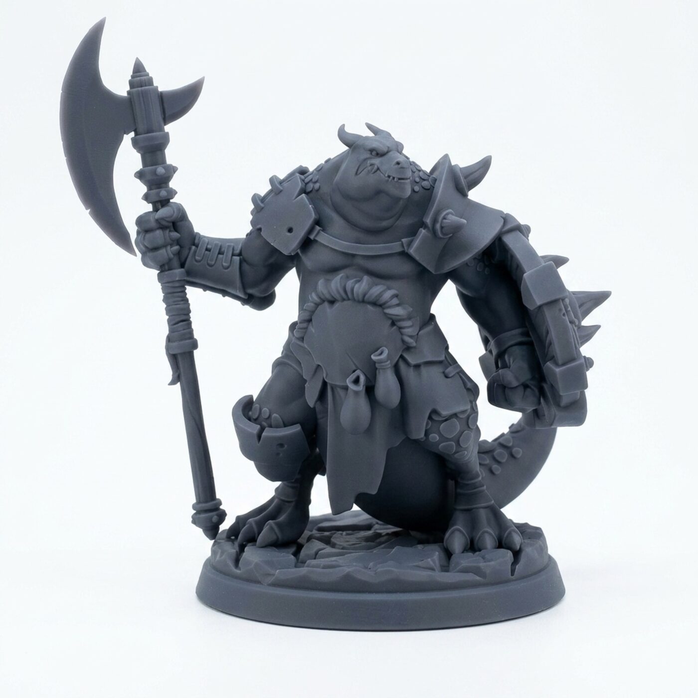 Swolbold A - Gray Resin 3D Printed Miniature
