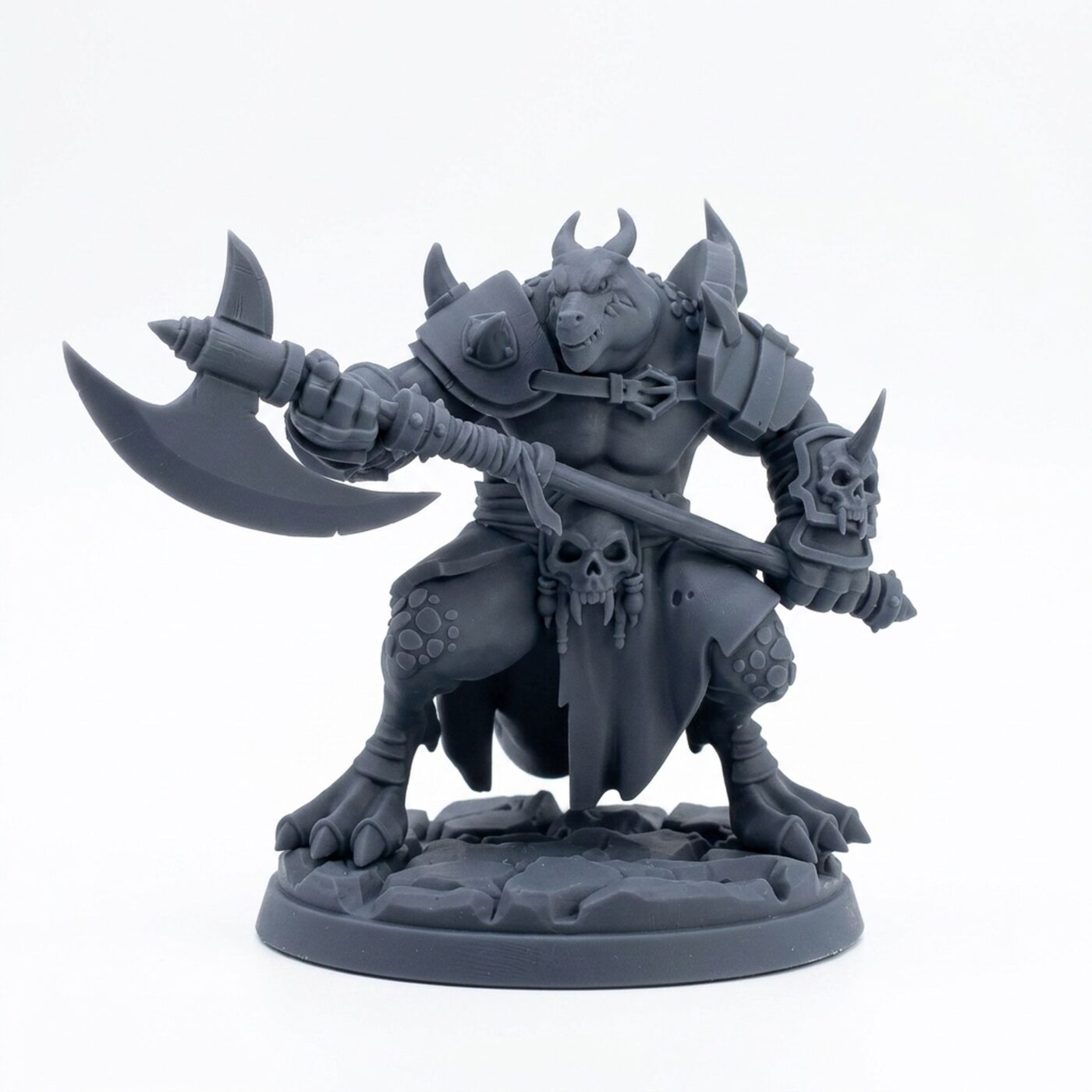 Swolbold B - Gray Resin 3D Printed Miniature
