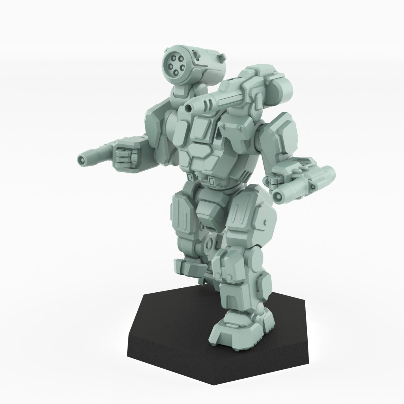 Swordi Mod A 3D Printed Mech Miniature