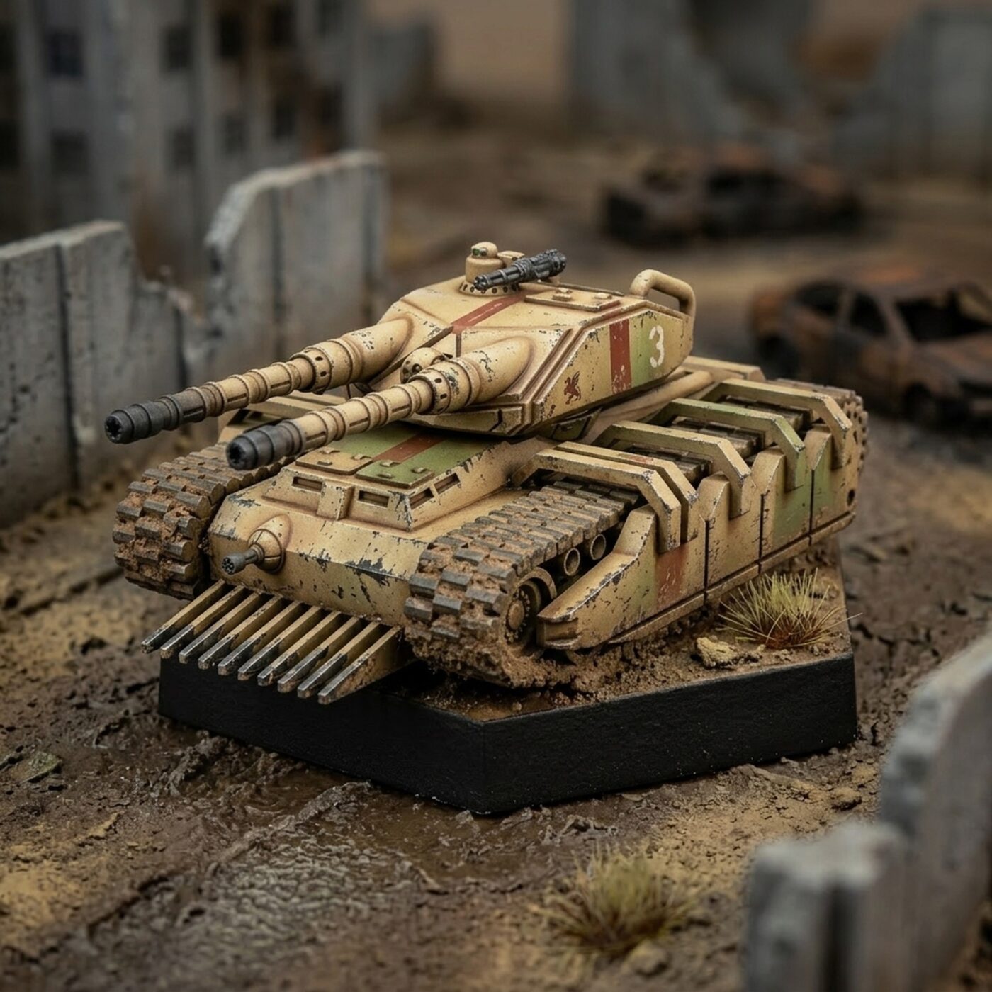 Takashi Urban Combat Defense Tank (USe Mechs) Painted Mech Miniature