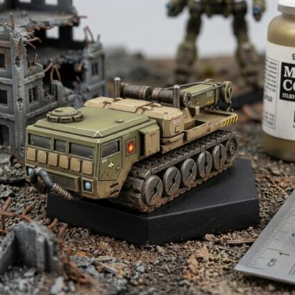 Tank Wrecker Heavy Recover Vehicle Miniature Painted Mech Miniature