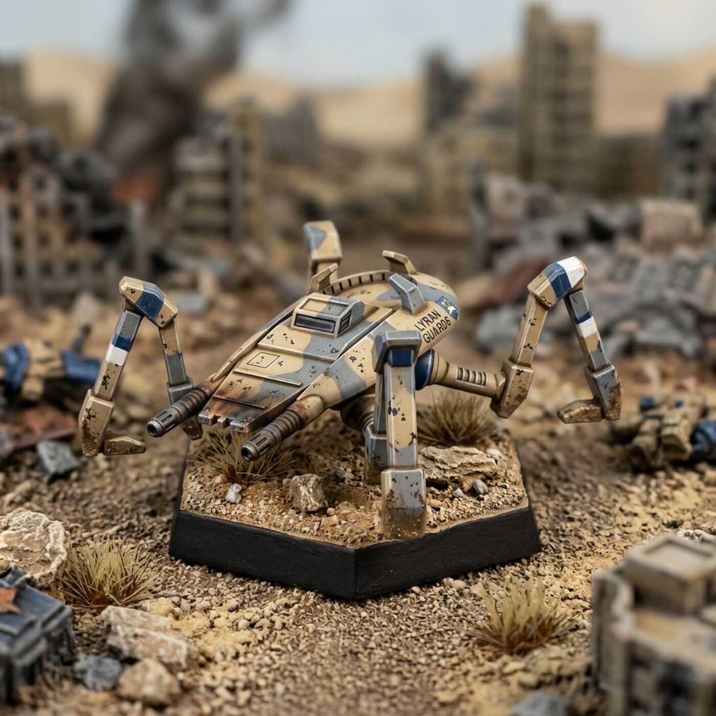 Tarantula Mech (USe Mechs) - 3D Printed Miniature Painted Mech Miniature