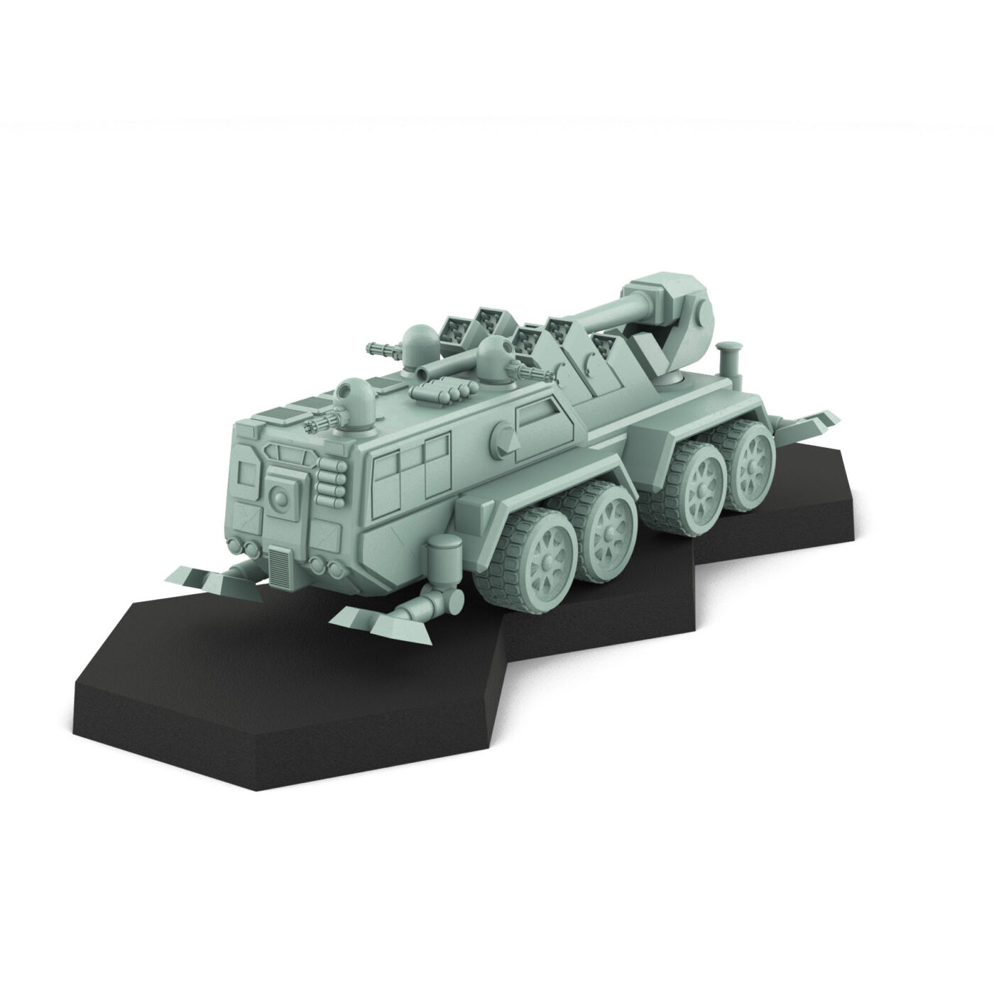 TEPPO Stowed - heavy sci-fi vehicle miniature 3D Printed Mech Miniature
