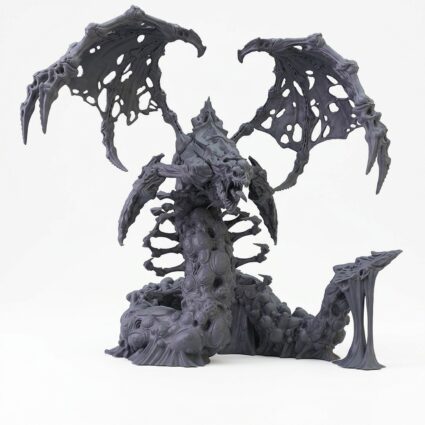 The Sombre Prince - Gray Resin 3D Printed Miniature