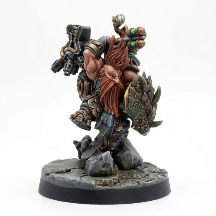 Thoromir Lume Hammer - Painted 3D Printed Miniature