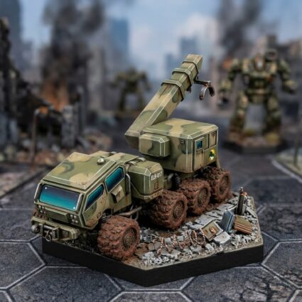 Thunderbolt Reload Hauler Miniature by USe Mechs Painted Mech Miniature