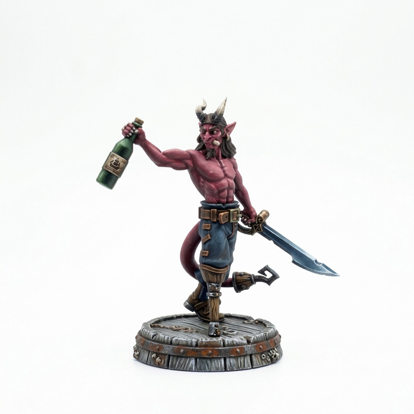 Tiefling Sailor - Painted 3D Printed Miniature