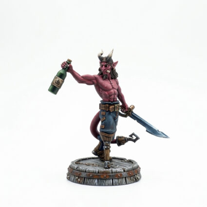 Tiefling Sailor - Painted 3D Printed Miniature