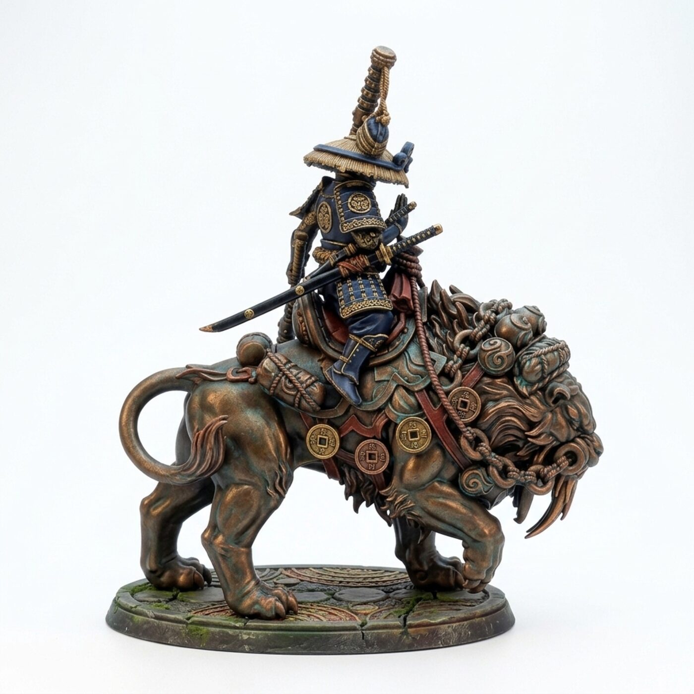 Tiger Rider - Painted 3D Printed Miniature