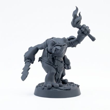 Toad Scout D - Gray Resin 3D Printed Miniature