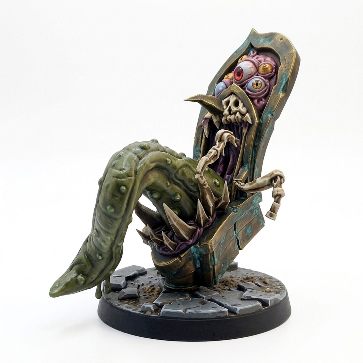 Toilet Mimic - Painted 3D Printed Miniature