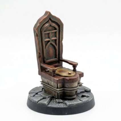 Toilet - Painted 3D Printed Miniature