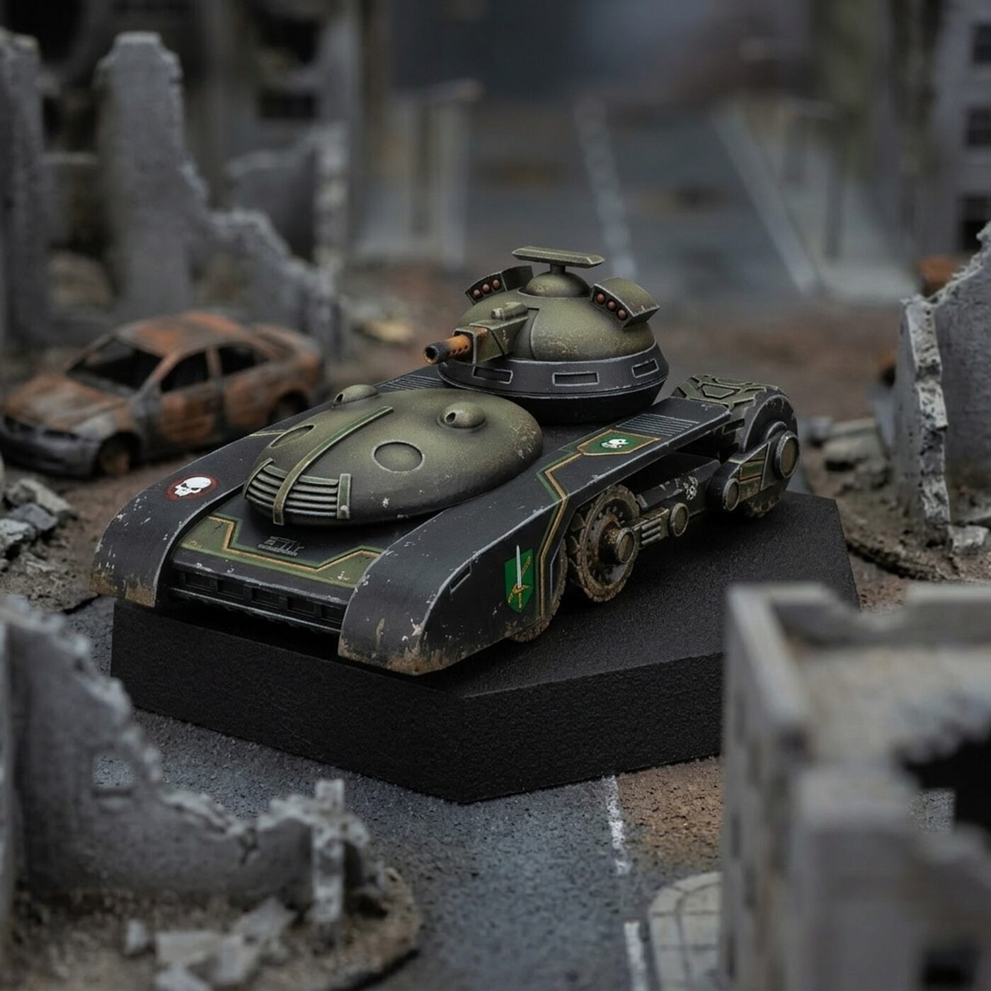 Tokugawa Heavy Tank - Sci-Fi Miniature Painted Mech Miniature