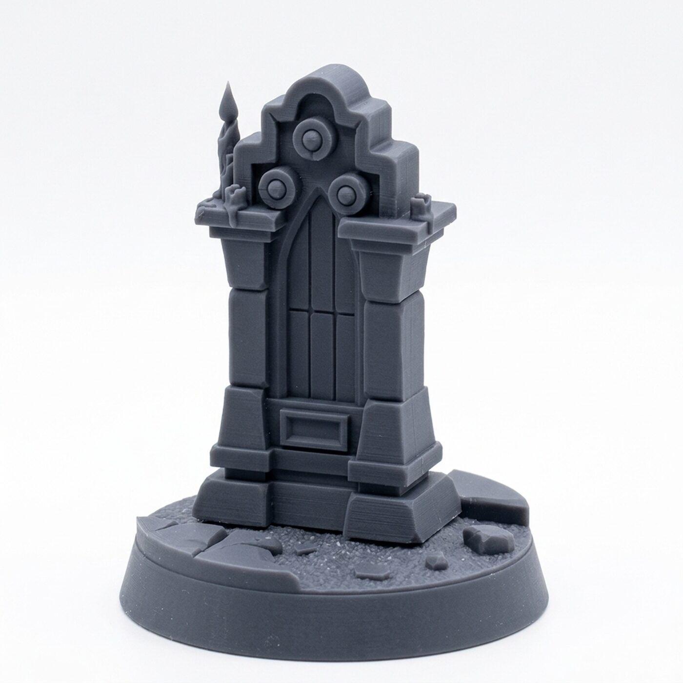 Tombstone - Gray Resin 3D Printed Miniature