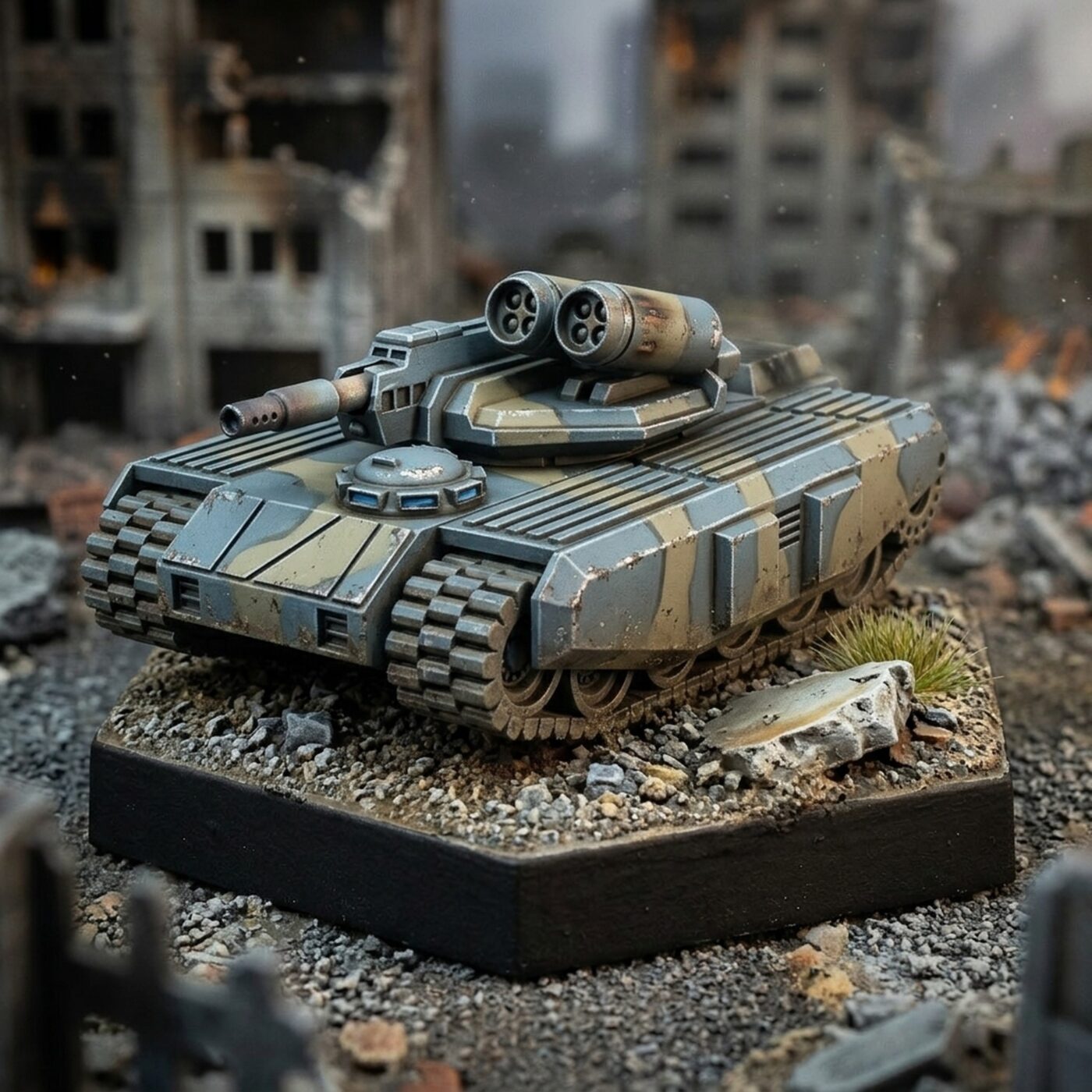 Tonga Heavy Tank Miniature by USe Mechs Painted Mech Miniature