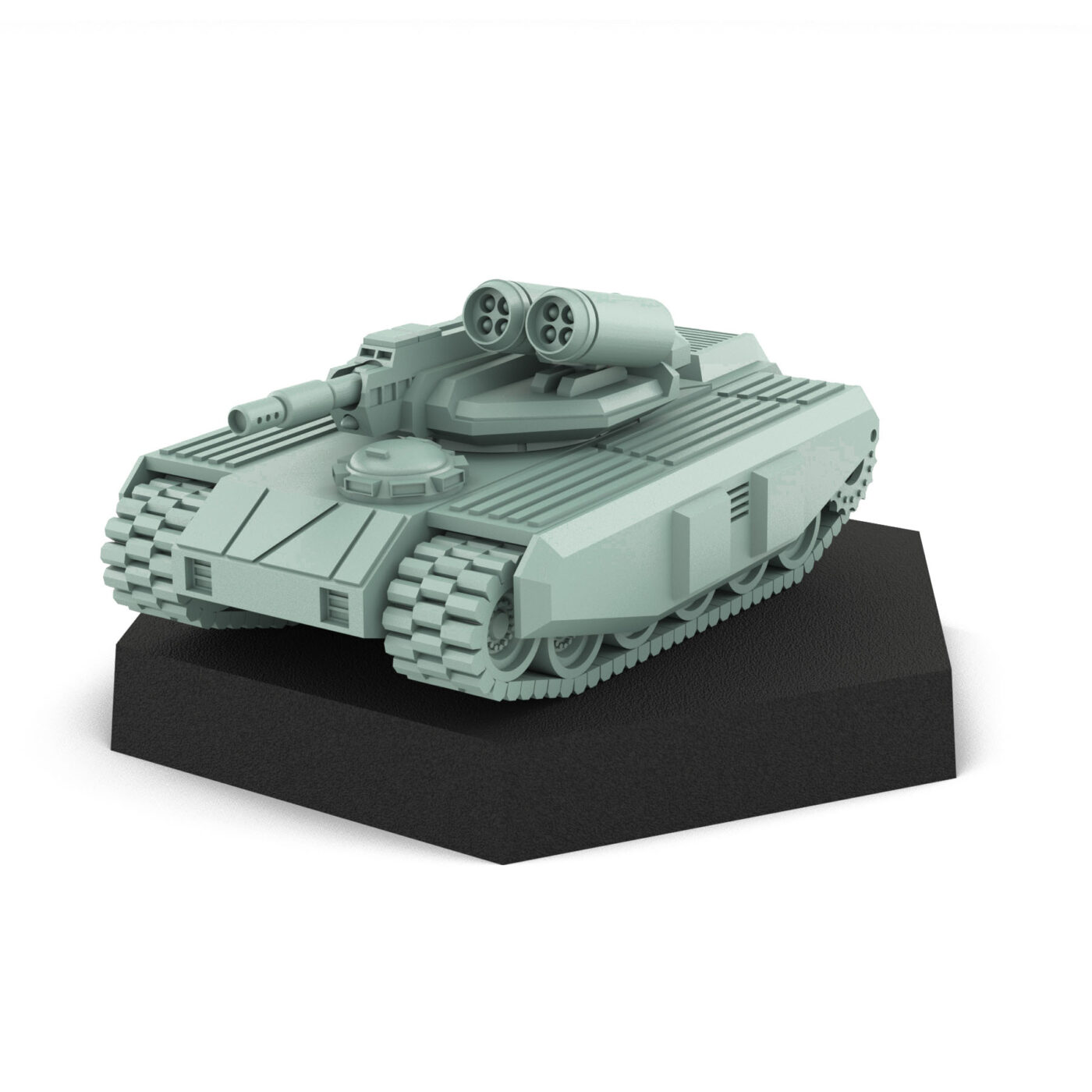 Tonga Heavy Tank Miniature by USe Mechs 3D Printed Mech Miniature