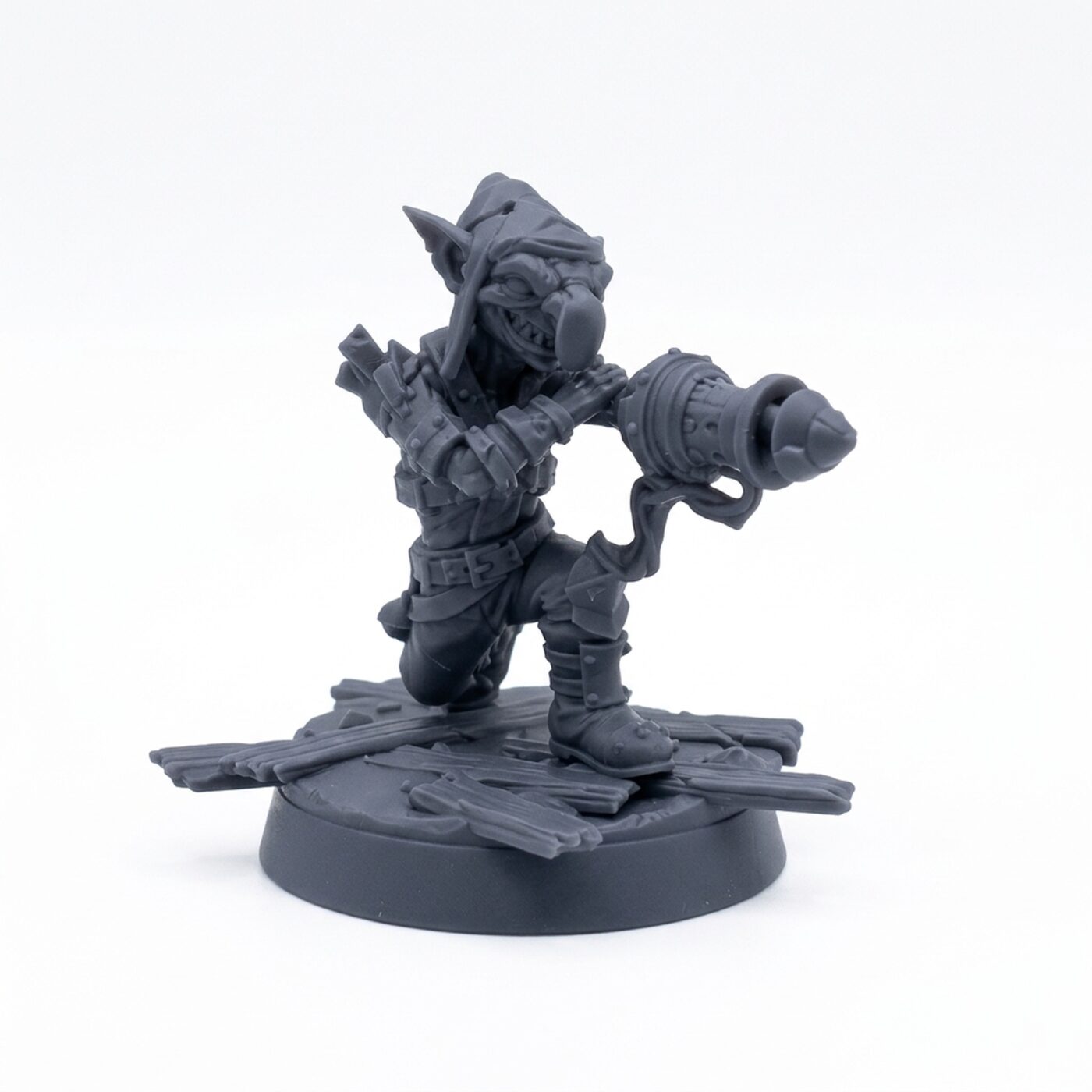Tosser A Cannon Gaze - Gray Resin 3D Printed Miniature