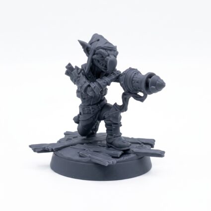 Tosser A Cannon Gaze - Gray Resin 3D Printed Miniature