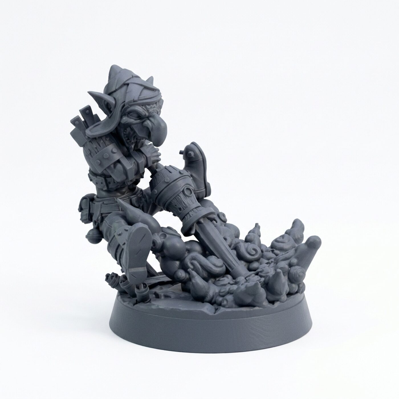 Tosser B Blast Frenzy - Gray Resin 3D Printed Miniature
