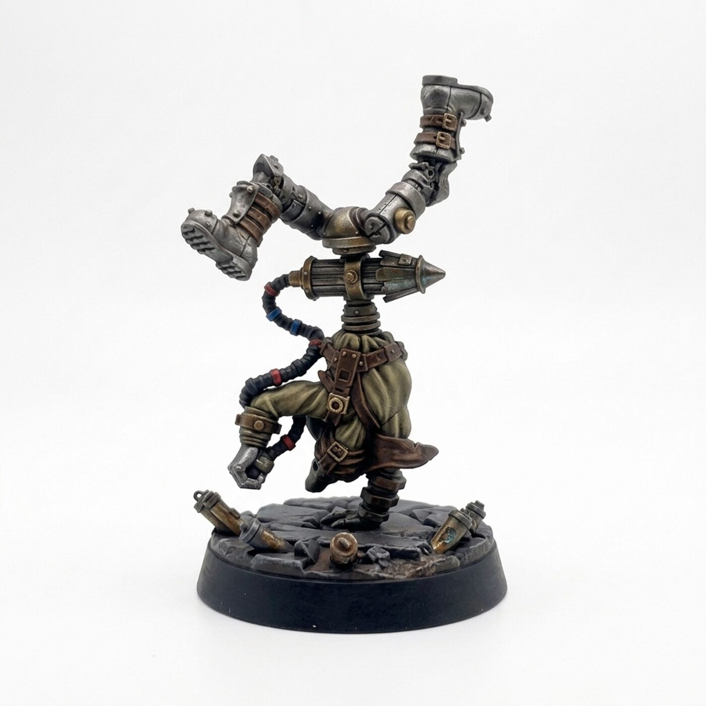 Tosser F Rocket Body Handstand - Painted 3D Printed Miniature