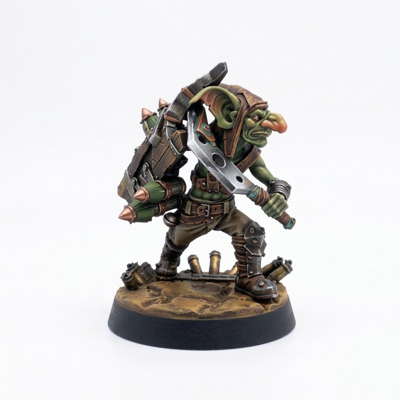 Tosser G Shield N Stab - Painted 3D Printed Miniature