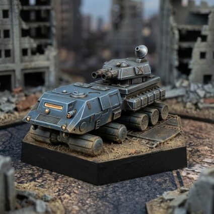 Turhan Heavy Wheeled Support Tank Painted Mech Miniature