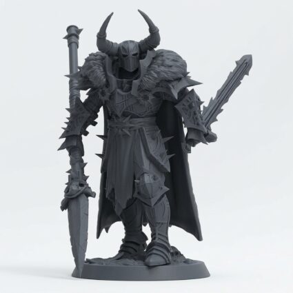 Unchainedcommander Attack Helm - Gray Resin 3D Printed Miniature