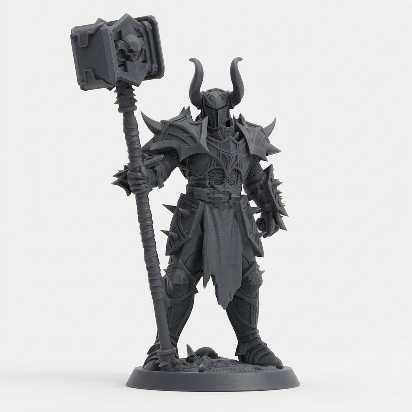 Unchainedcommander Guard Helm - Gray Resin 3D Printed Miniature