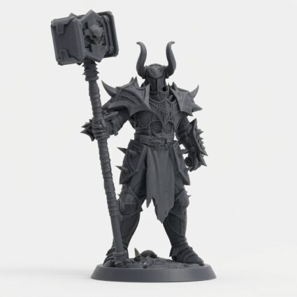 Unchainedcommander Guard Helm - Gray Resin 3D Printed Miniature