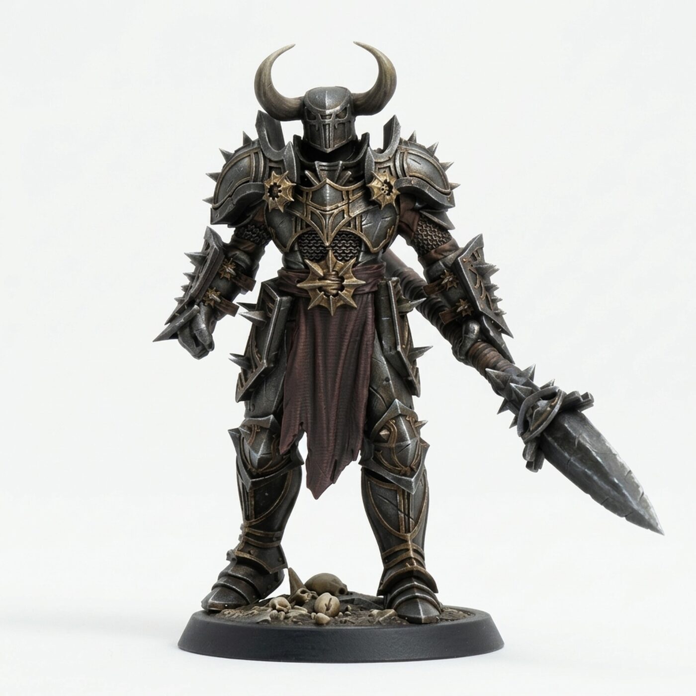 Unchainedcommander Stance Helm - Painted 3D Printed Miniature