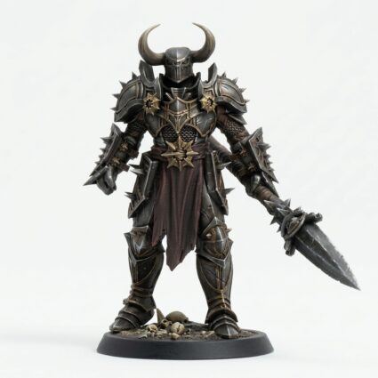 Unchainedcommander Stance Helm - Painted 3D Printed Miniature