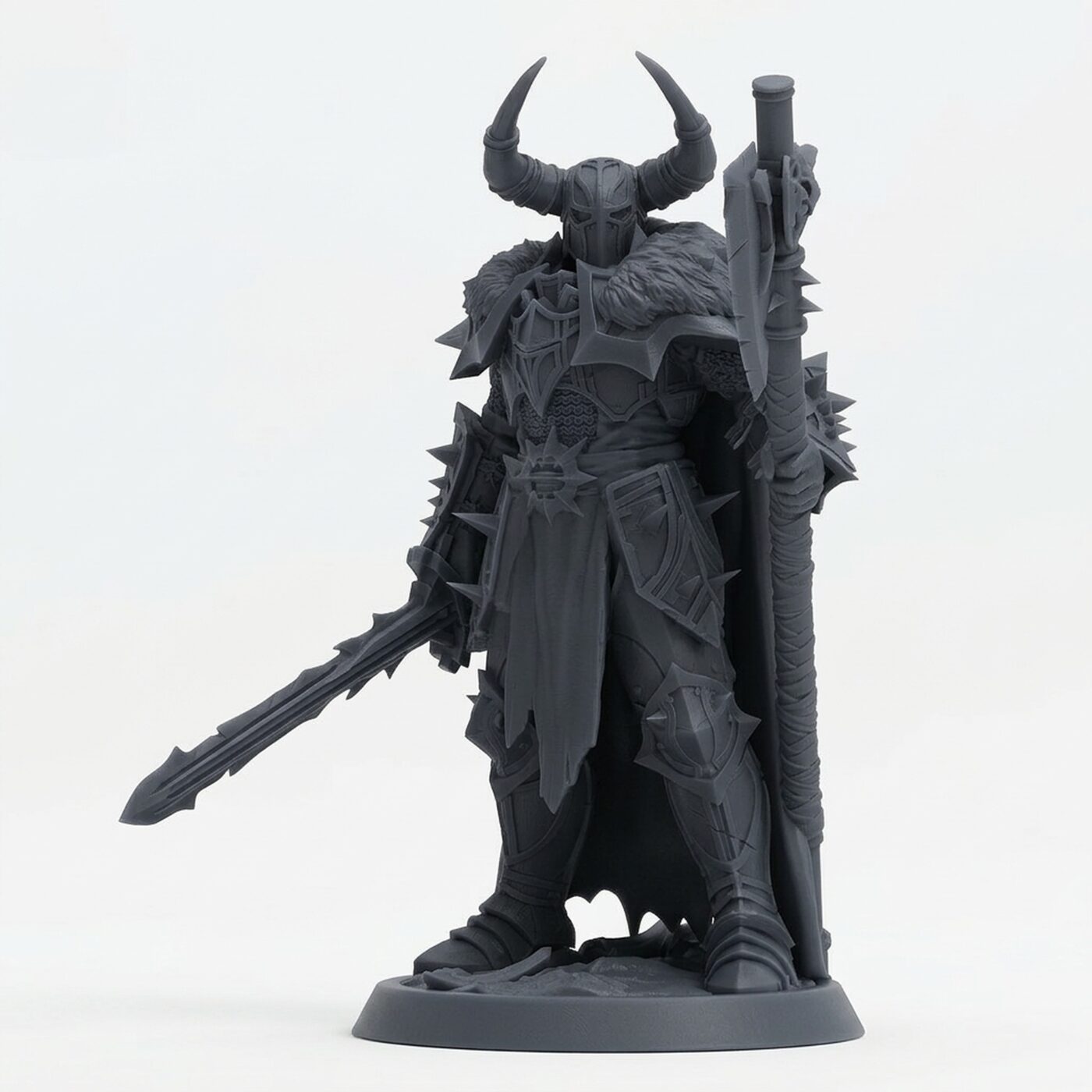 Unchainedcommander Taunt Cape - Gray Resin 3D Printed Miniature