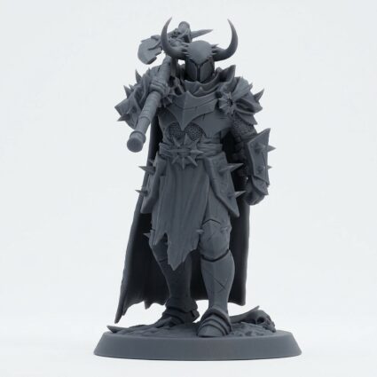 Axewalk Warrior - Gray Resin 3D Printed Miniature